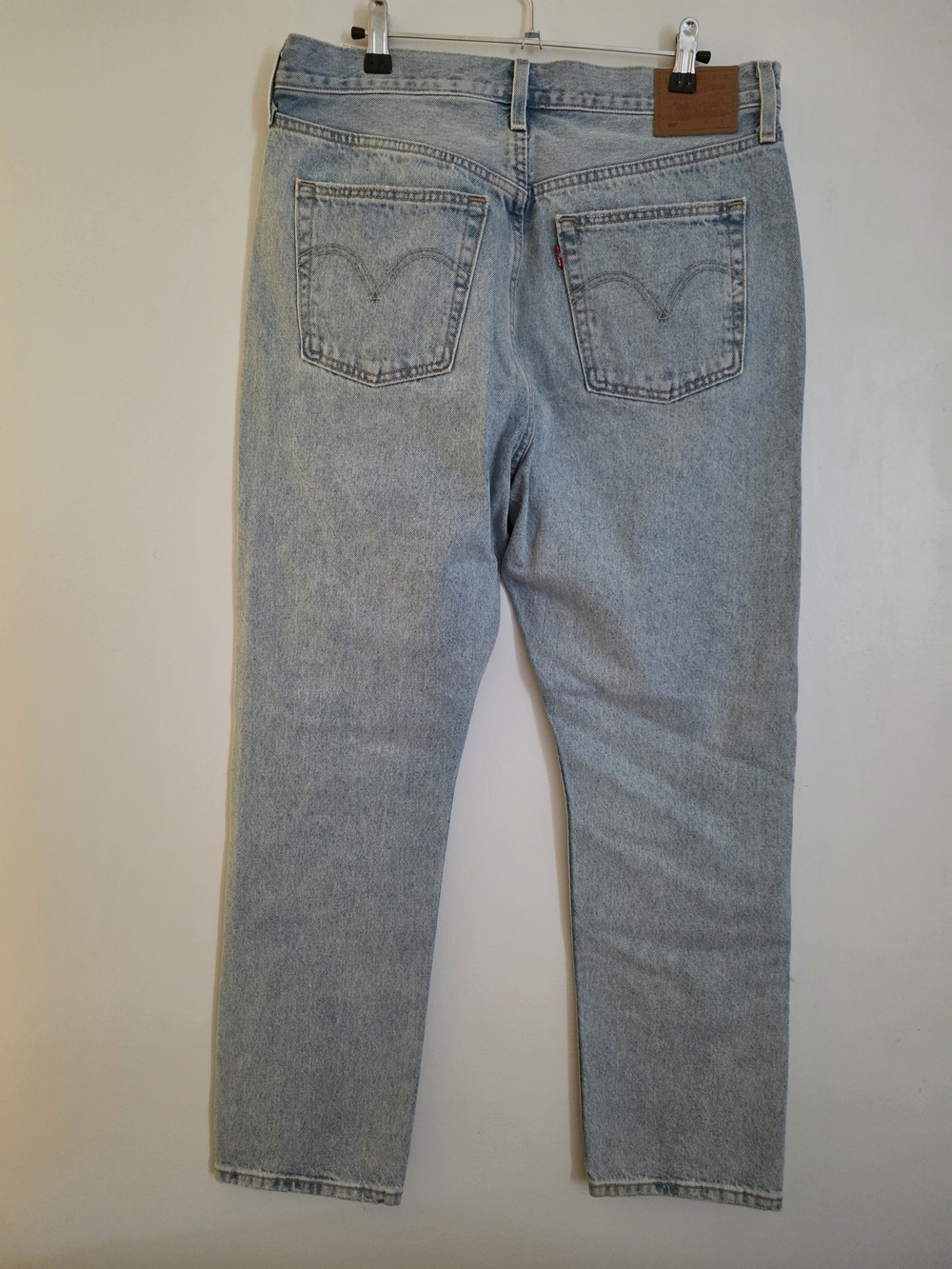 Levi's Light Blue Straight Jeans with Stud & Rhinestone Details - Picture 2 of 3